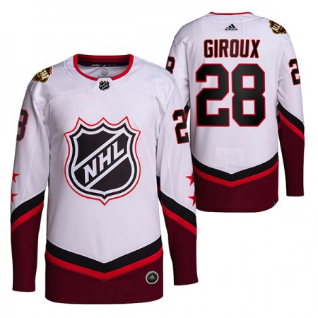 Philadelphia Flyers Claude Giroux 28 2022 NHL All-Star Wit Authentic Shirt - Mannen